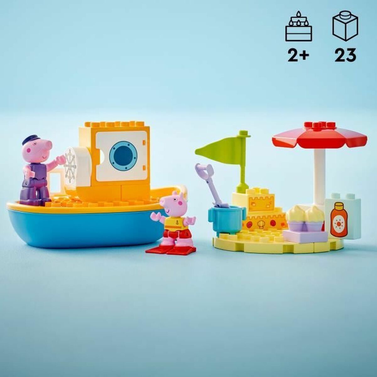 Bouwspel Lego Peppa Pig's Boat Trip Multicolour